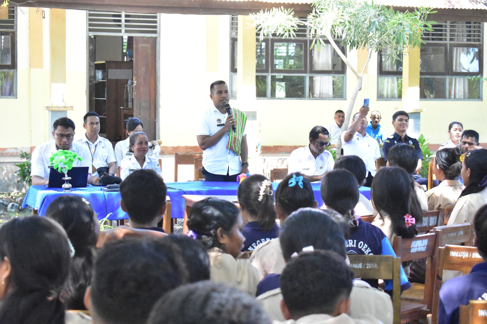 PLBN Wini Kenalkan Fungsi Pos Lintas Batas kepada Anak Usia Dini Lewat Program "Wini Border Post Goes To School"
