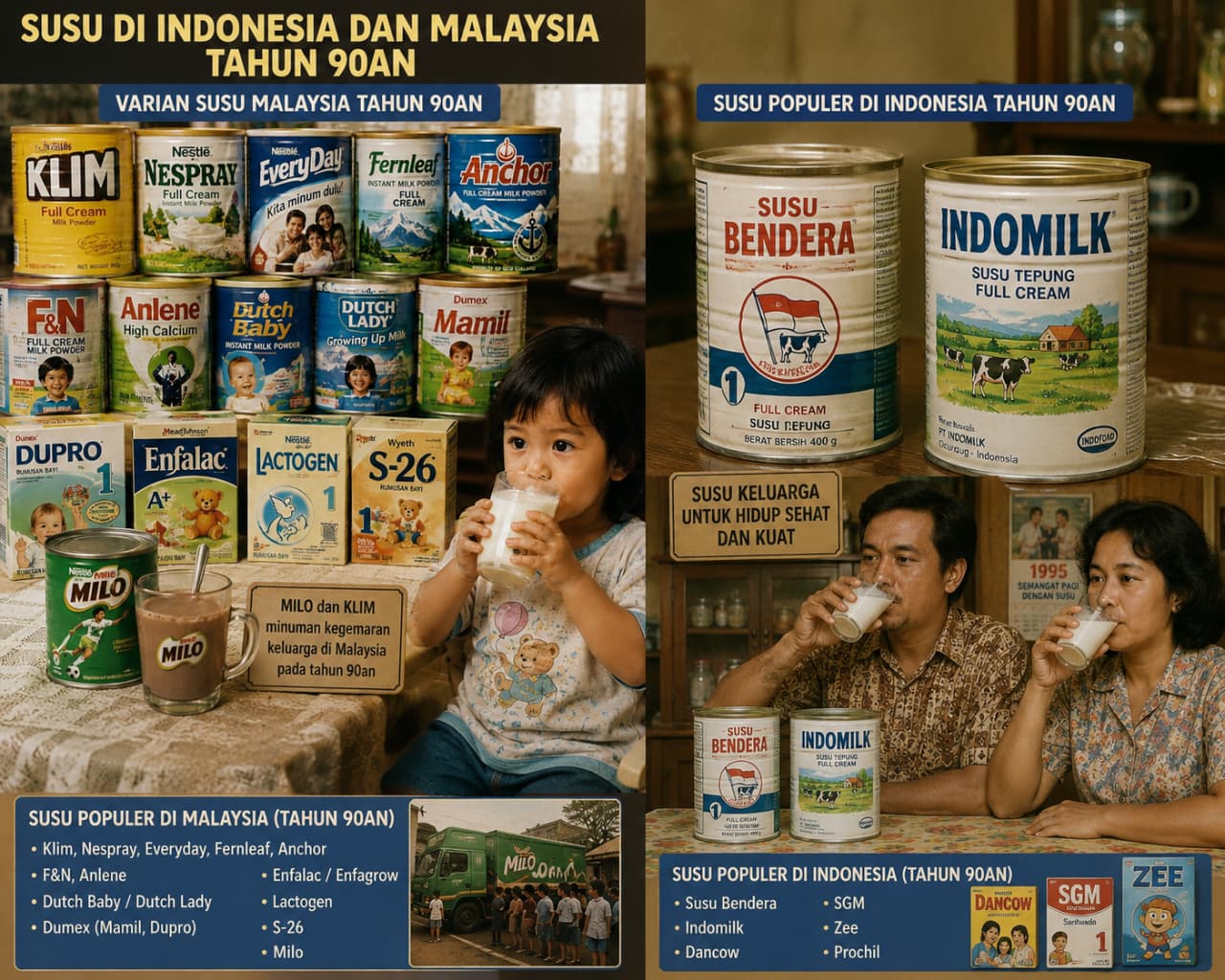 Dulu Susu dari Malaysia Lebih Menggairahkan Varian dan Rasanya