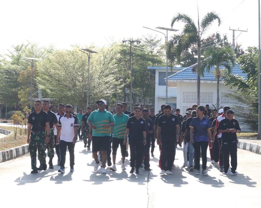 PLBN Motaain Warnai HUT ke-15 BNPP RI dengan Kegiatan Kebersamaan dan Kepedulian Sosial