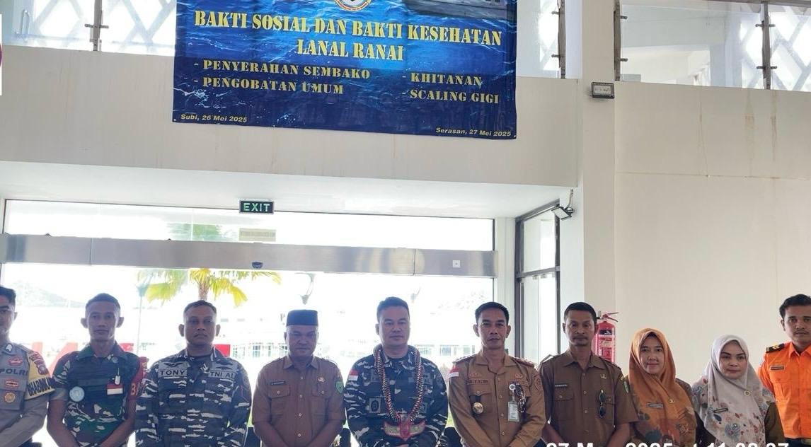 PLBN Serasan Fasilitasi Bakti Sosial dan Khitan Massal, Wujud Kepedulian Negara di Ujung Utara Indonesia