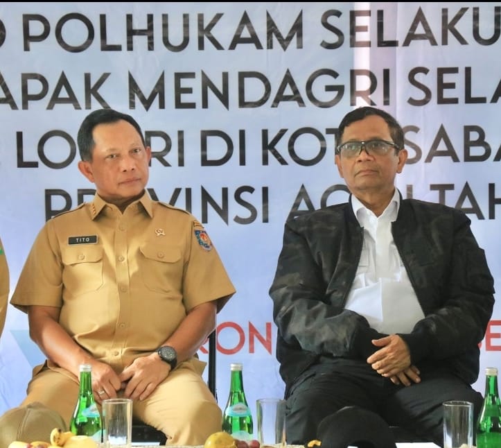 Duet Menko Mahfud MD dan Menteri Tito Pimpin BNPP Canangkan Gerbangdutas 2023 dari Maluku Barat Daya