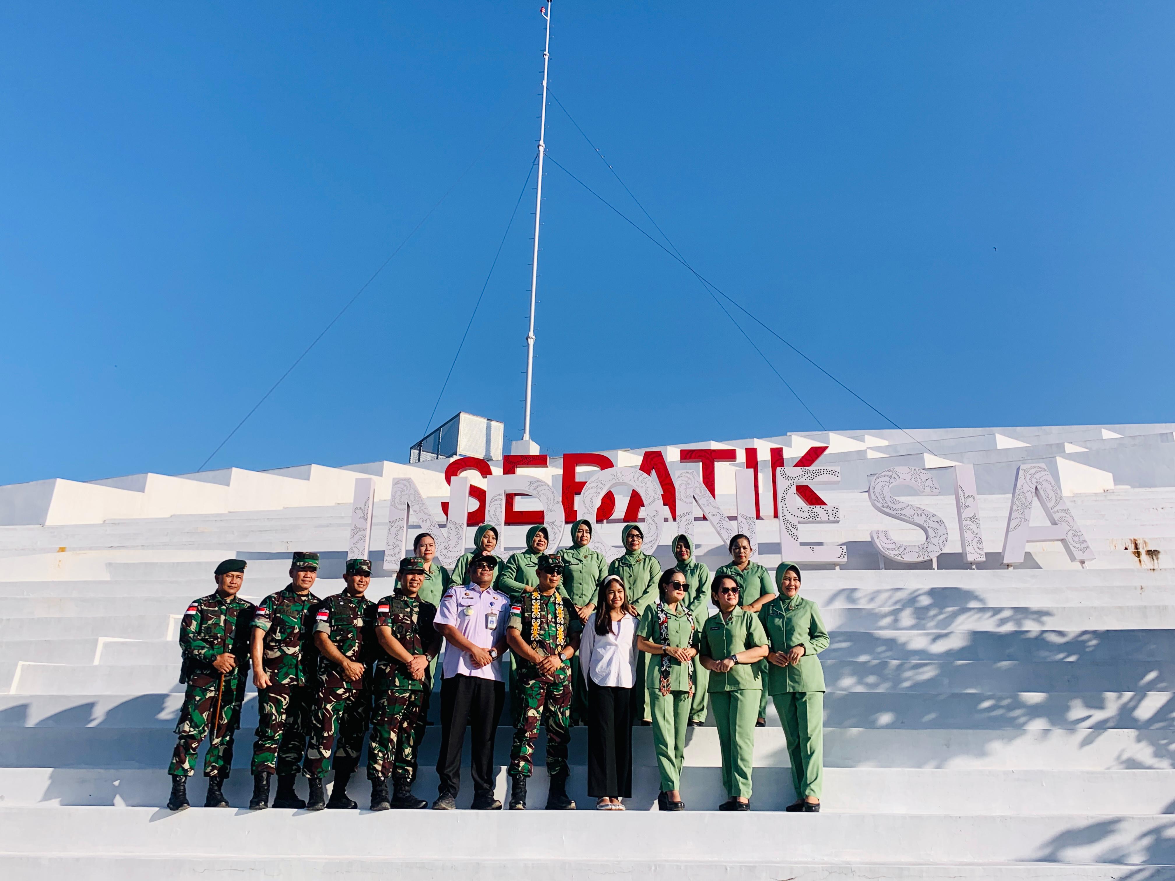 PLBN Sebatik Sambut Kunjungan Danrem 092/Maharajalila, Perkuat Sinergi dan Komitmen Pelestarian Lingkungan di Perbatasan
