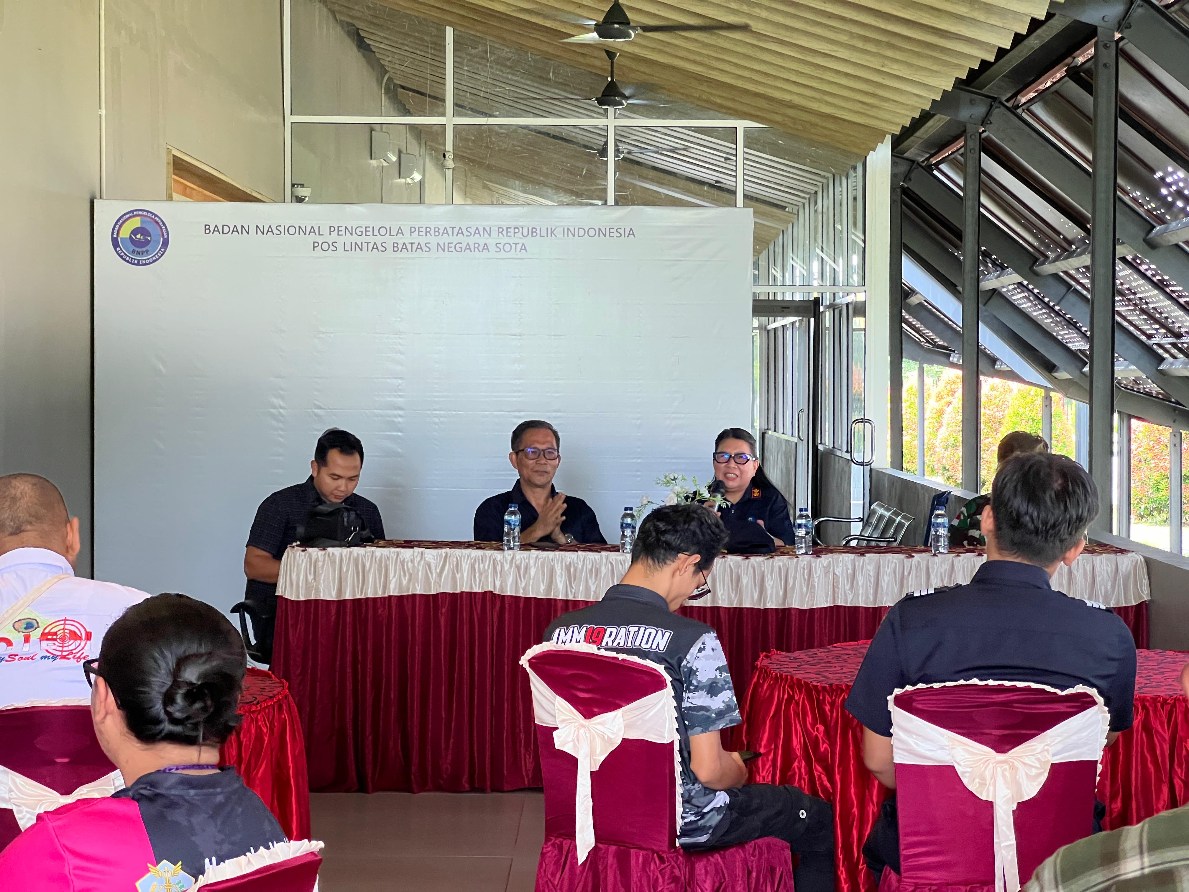 PLBN Sota Perkuat Sinergi Pengawasan Perbatasan Lewat Kunjungan Baintelkam Polri