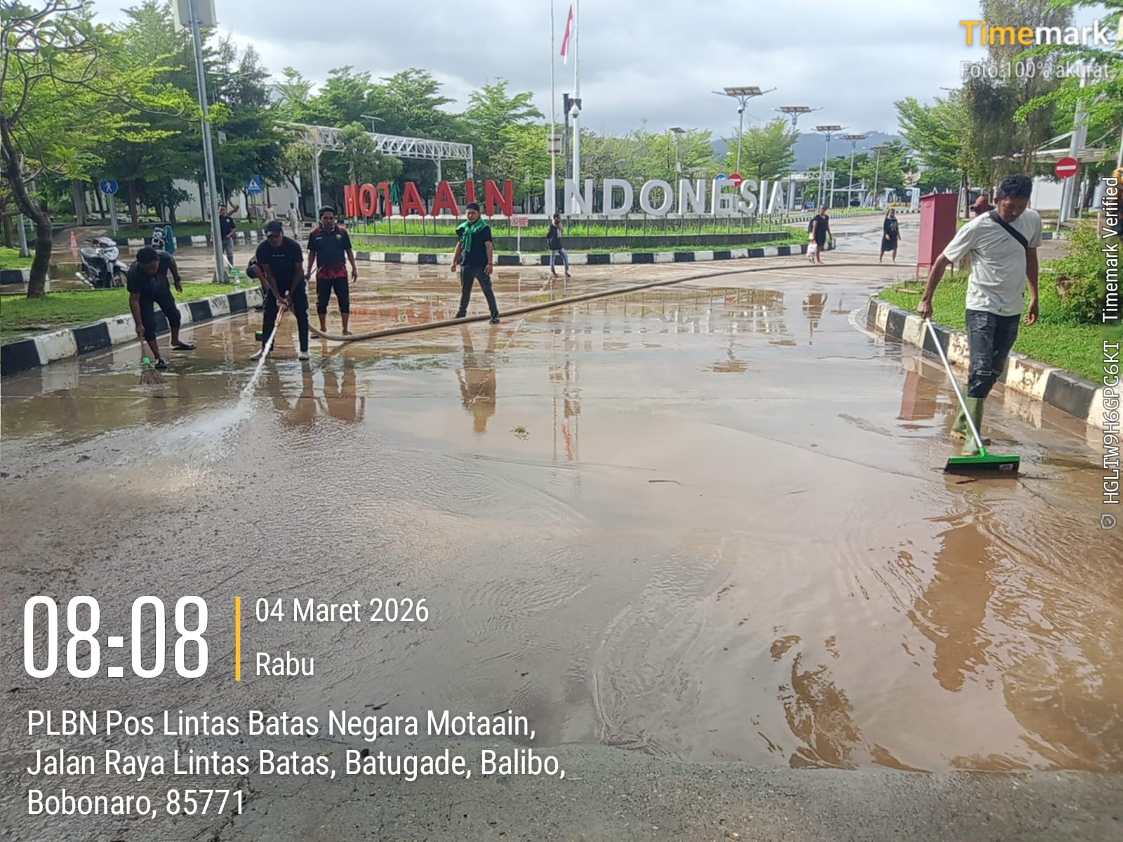 Intensitas Hujan Tinggi Picu Banjir di PLBN Motaain, BNPP RI Pastikan Layanan Tetap Optimal