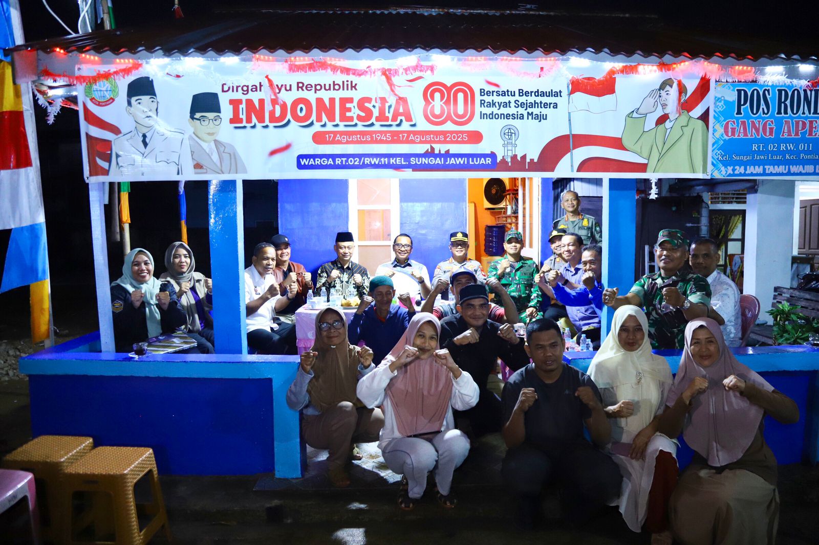 BNPP RI Optimalisasi Siskamling di Pontianak untuk Ciptakan Lingkungan Aman dan Kondusif