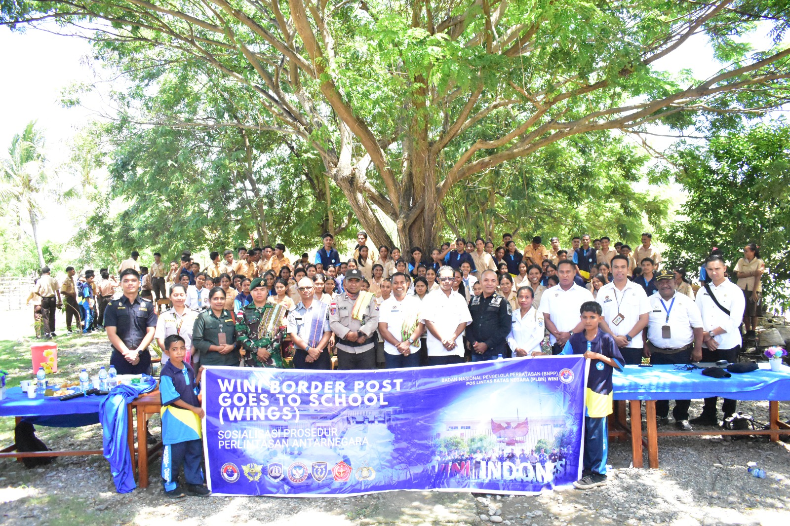 PLBN Wini Kenalkan Fungsi Pos Lintas Batas kepada Anak Usia Dini Lewat Program "Wini Border Post Goes To School"