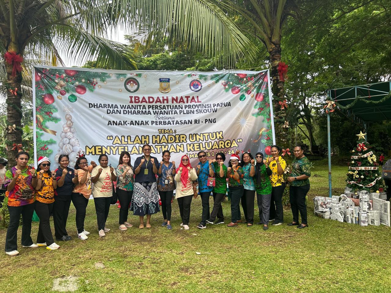 Ibadah Natal Bersama Anak-Anak Perbatasan, Kolaborasi BNPP RI melalui PLBN Skouw dan DWP Provinsi Papua
