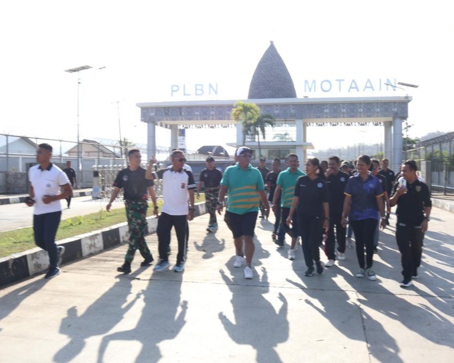 PLBN Motaain Warnai HUT ke-15 BNPP RI dengan Kegiatan Kebersamaan dan Kepedulian Sosial