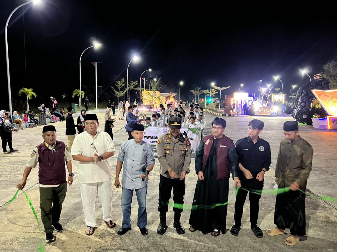 PLBN Sebatik Gelar Pawai Obor Nuzulul Quran, Satukan Persaudaraan dan Toleransi di Kawasan Perbatasan