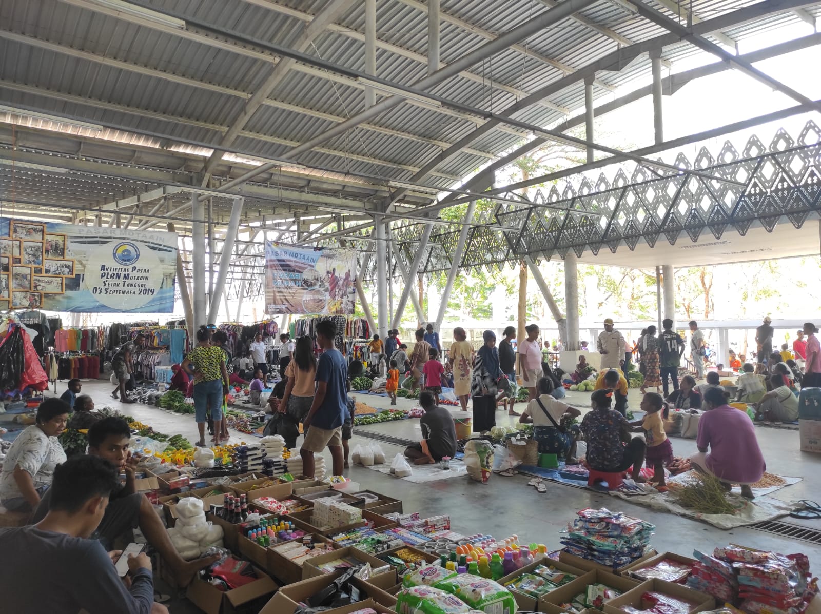 Geliat Pasar di PLBN Motaain, Rawat Harapan Hidup Warga Timor Leste