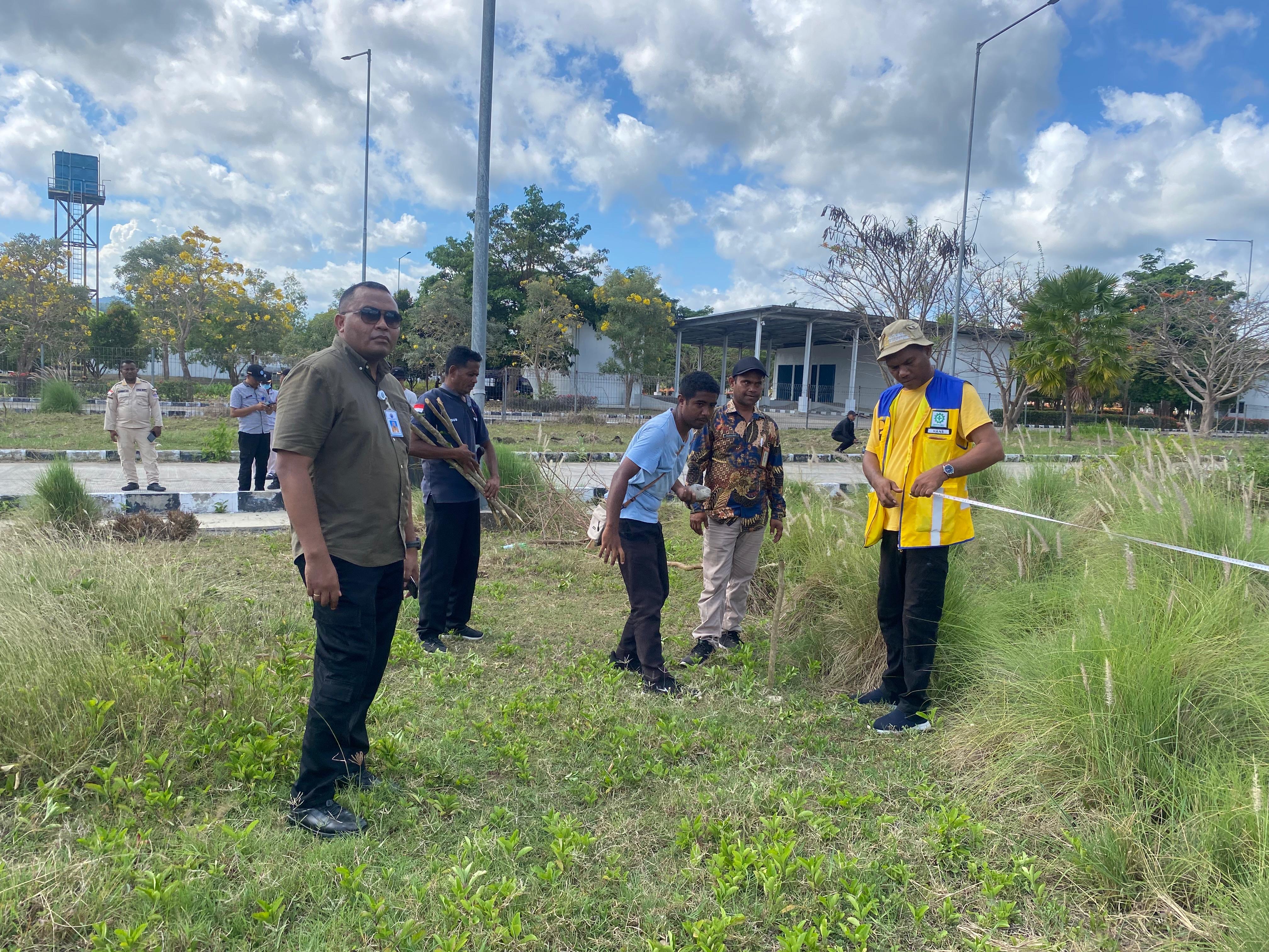 PLBN Motamasin Dampingi Tim Survei Lapangan Rencana Pembangunan SPPG