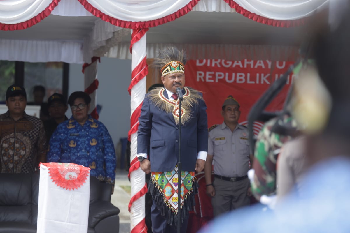 Momentum Emas PLBN Skouw: Distrik Muara Tami Rayakan HUT ke-78 RI dengan Khidmat