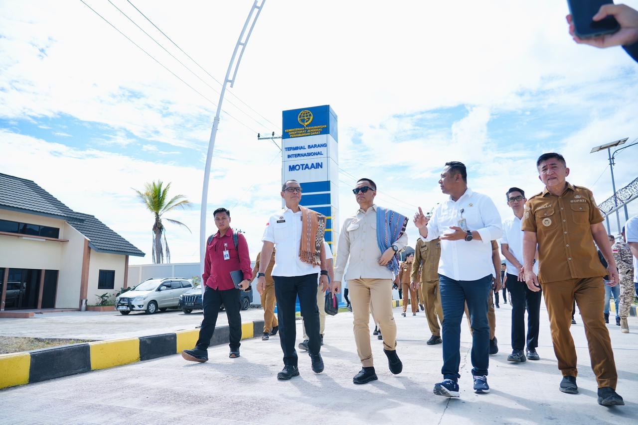 BNPP RI Tinjau Kesiapan Operasional Terminal Barang Internasional di PLBN Motaain
