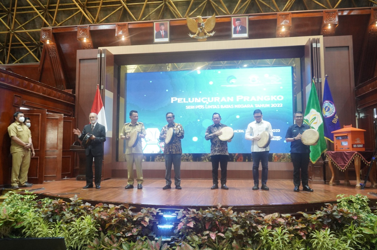 Genderang Rapa'i Ditabuh, BNPP Luncurkan 3 Prangko Seri PLBN di Aceh 