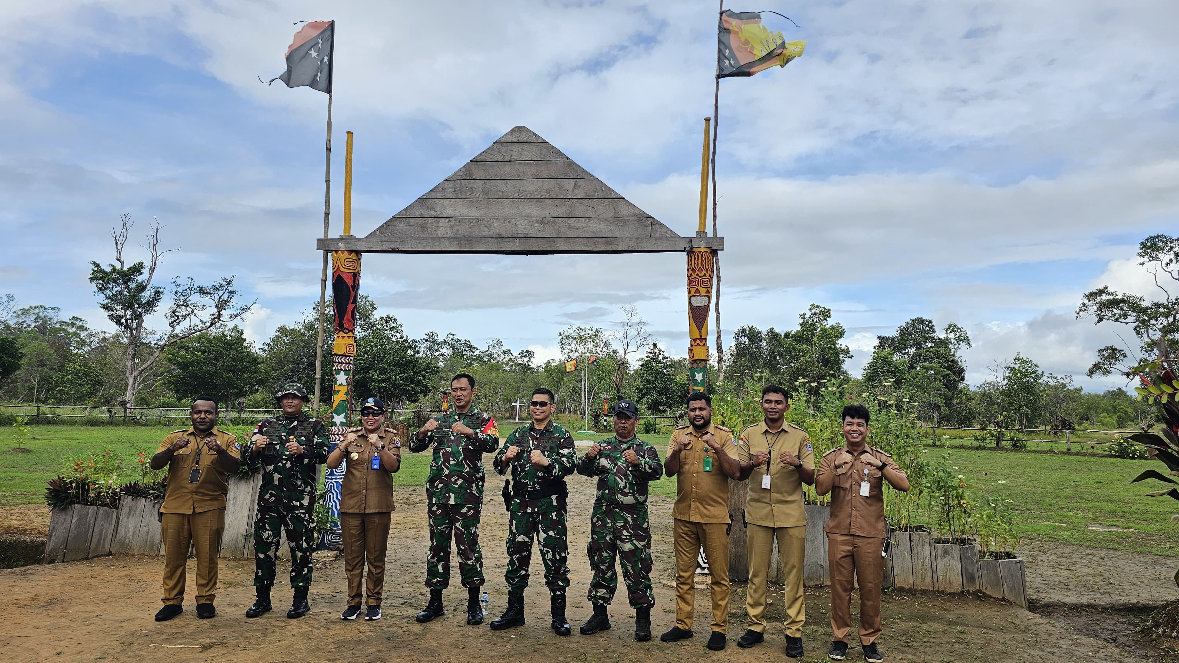 PLBN Sota Sambut Kunjungan Dansatgas Pangan Kementan RI, Bahas Pengawasan Barang dan Ketahanan Pangan di Perbatasan