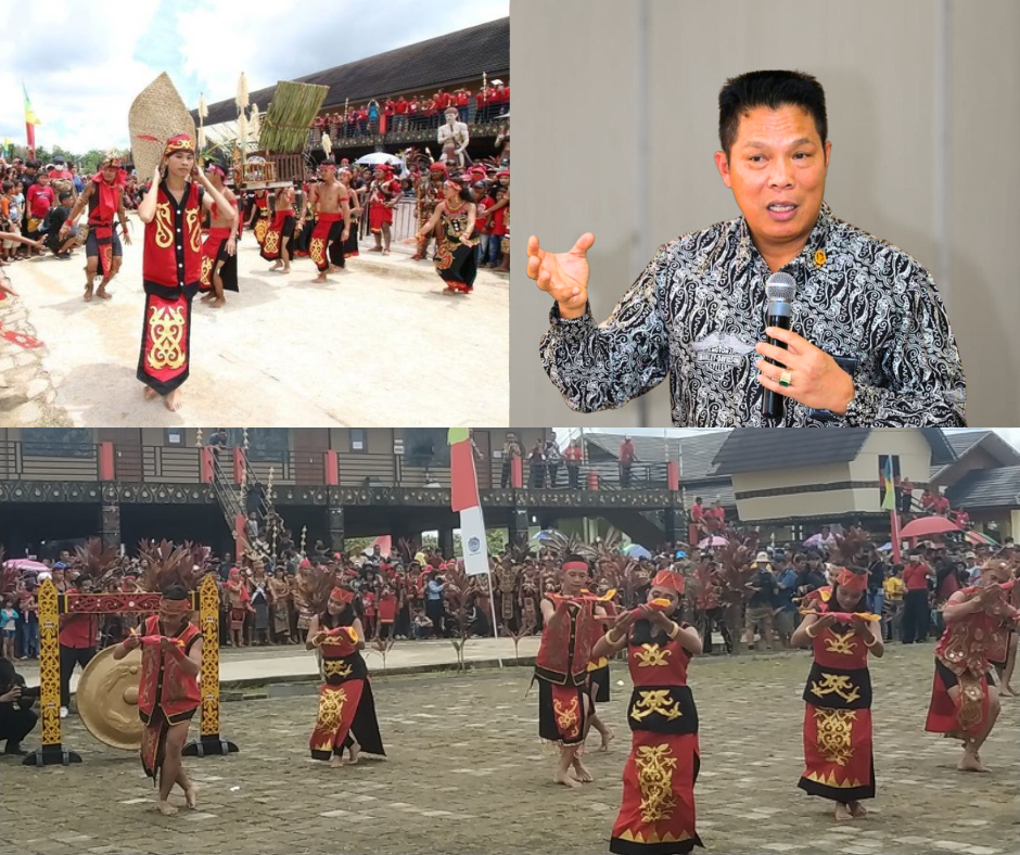 Pesta Perayaan Adat Suku Dayak di Perbatasan Indonesia–Malaysia