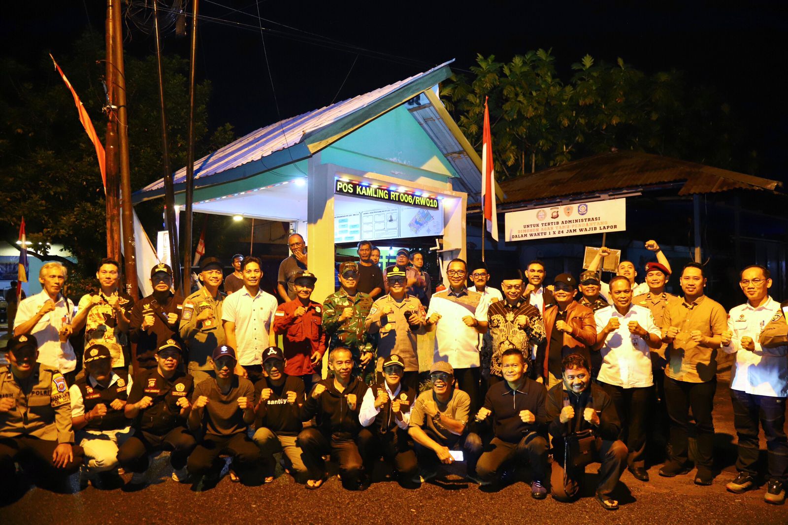 BNPP RI Optimalisasi Siskamling di Pontianak untuk Ciptakan Lingkungan Aman dan Kondusif