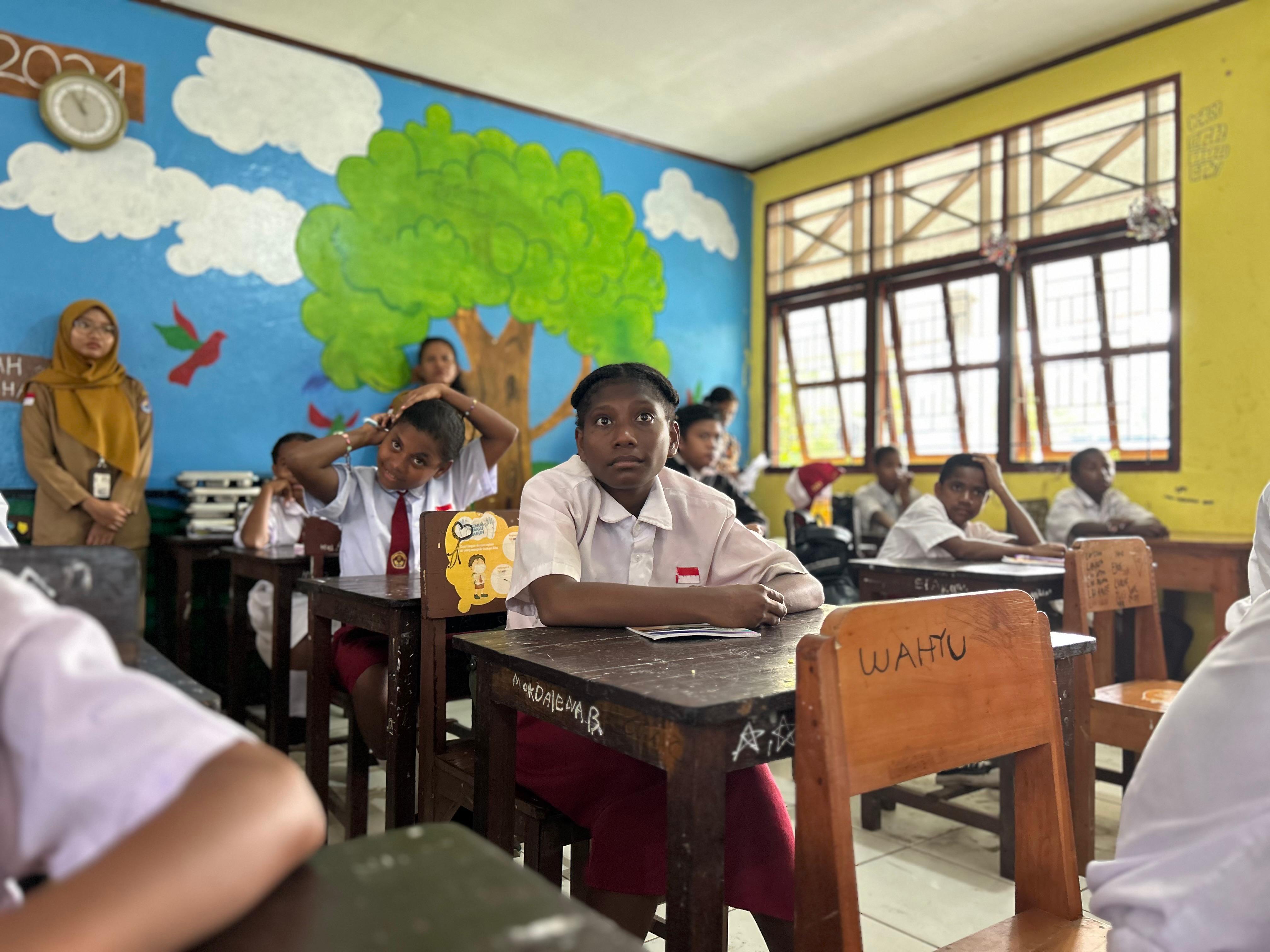 Kunjungan PLBN Skouw ke SD Inpres Skouw Sae Ungkap Kedekatan Anak dengan Aktivitas Lintas Batas