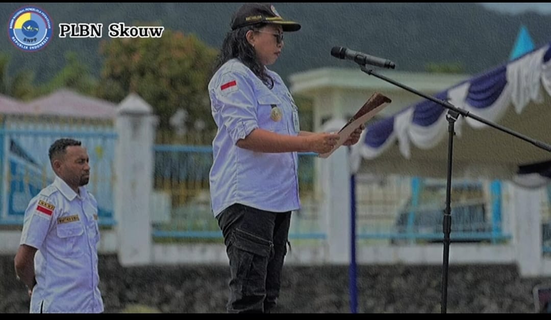 Administrator PLBN Skouw Pimpin Upacara Padat Karya