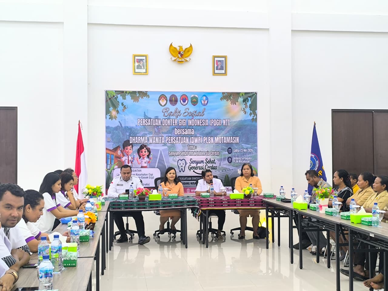 DWP PLBN Motamasin Gandeng PDGI NTT, Gelar Bakti Sosial Kesehatan Gigi Anak Perbatasan