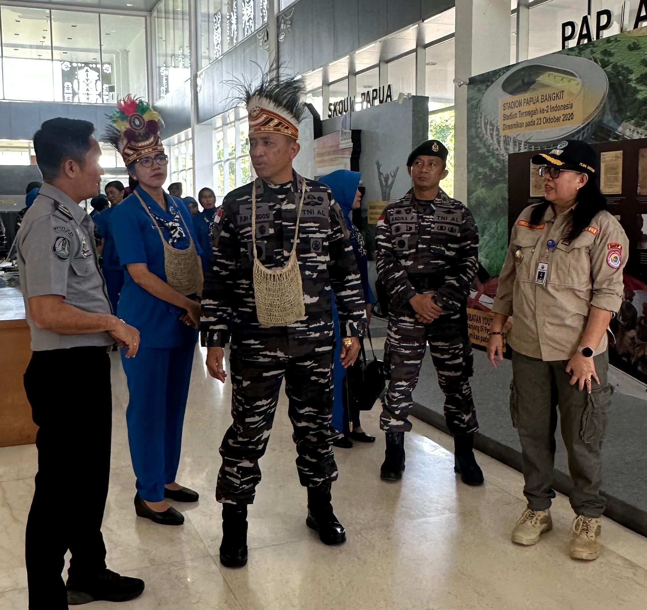 Perkuat Sinergi di Perbatasan, PLBN Skouw Terima Kunjungan Danlantamal X Jayapura