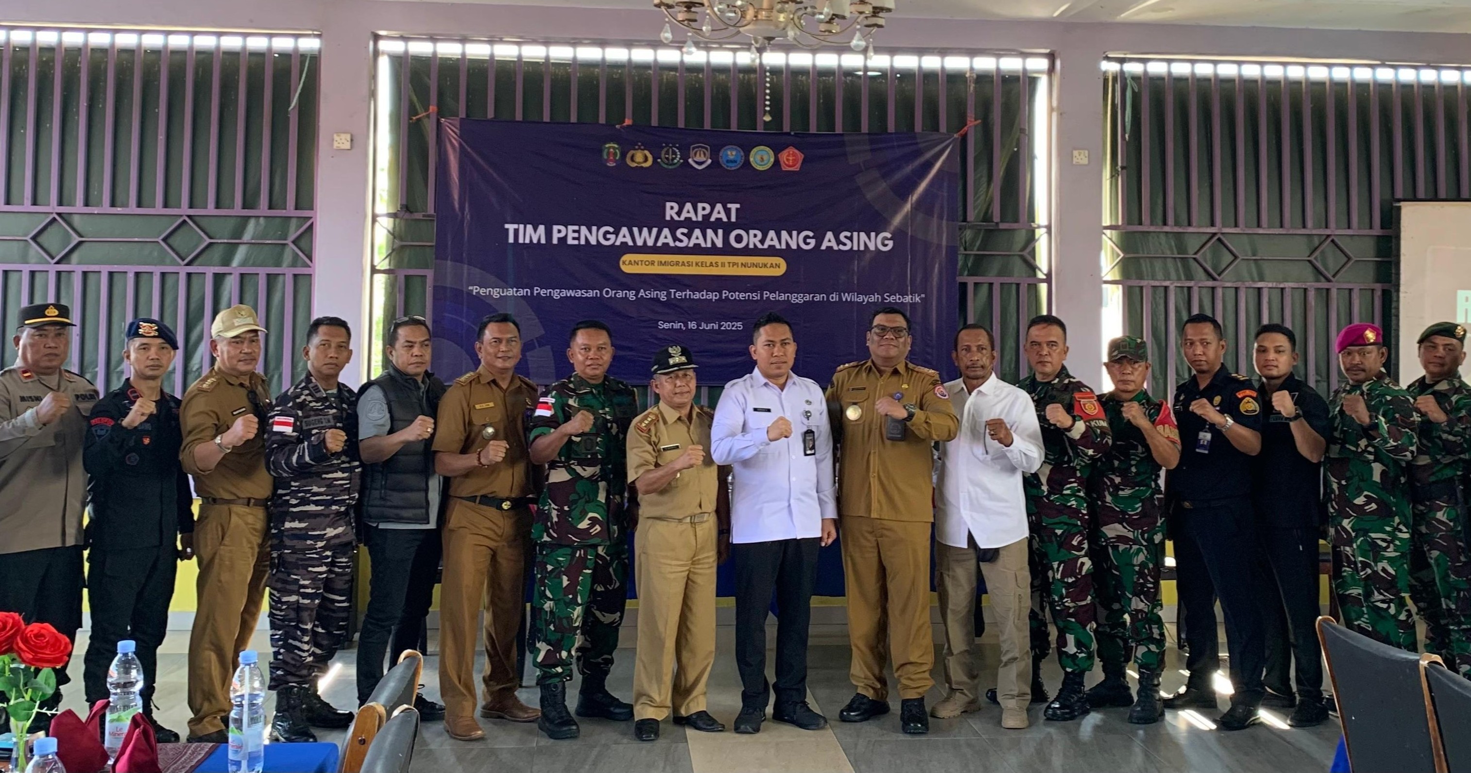 PLBN Sei Nyamuk Perkuat Sinergi TIMPORA dalam Operasi Gabungan Pengawasan Orang Asing di Sebatik