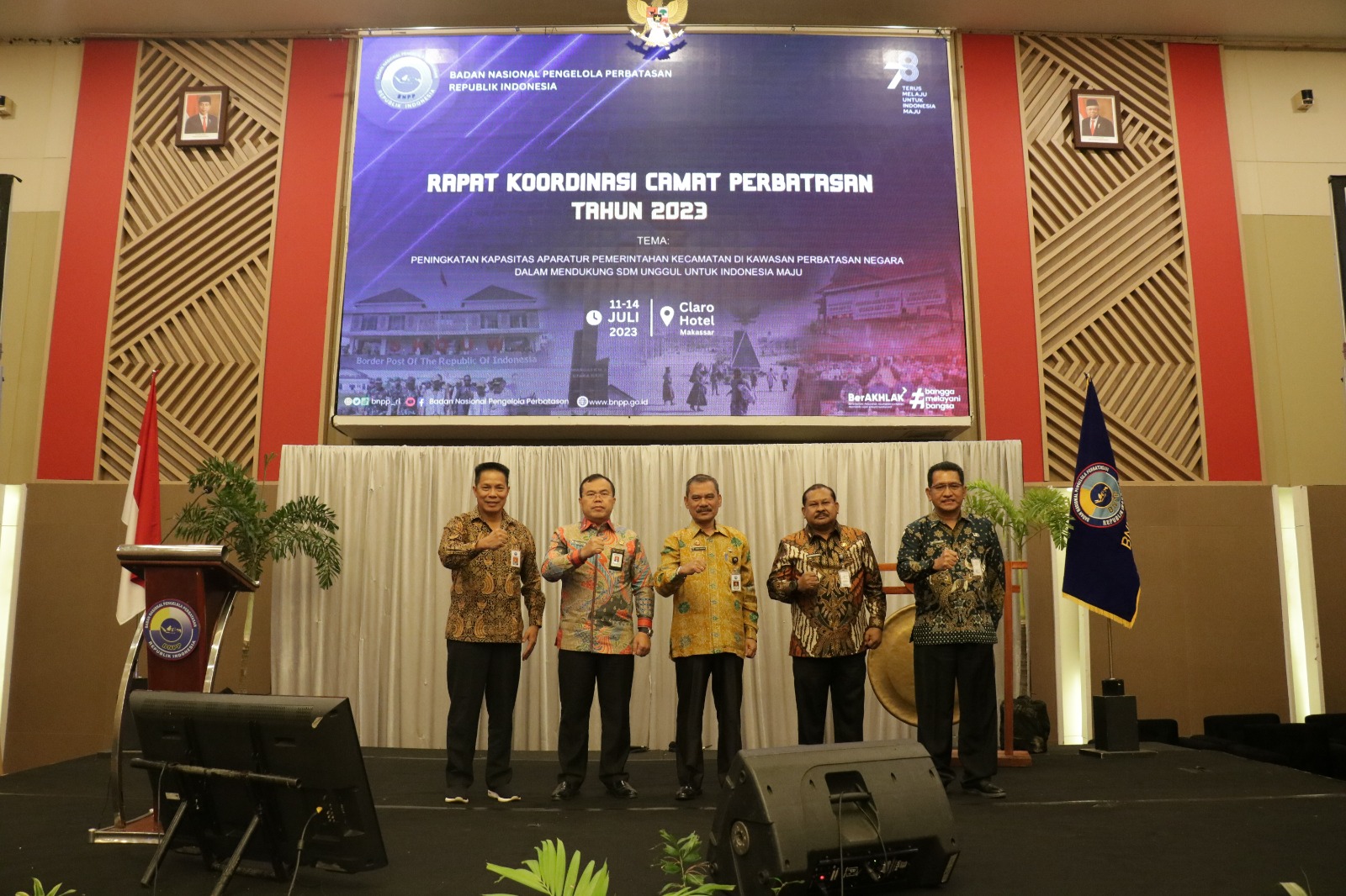 Gelar Rakor Camat Perbatasan, BNPP Bahas 2 Aspek Isu Strategis PBWN-KP