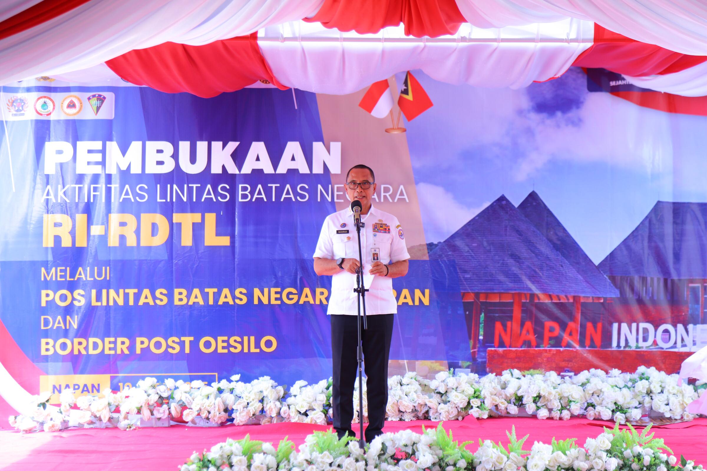 Resmikan Jalur Perlintasan RI-RDTL, Sekretaris BNPP RI: Napan Harus Jadi Daerah yang Tumbuh