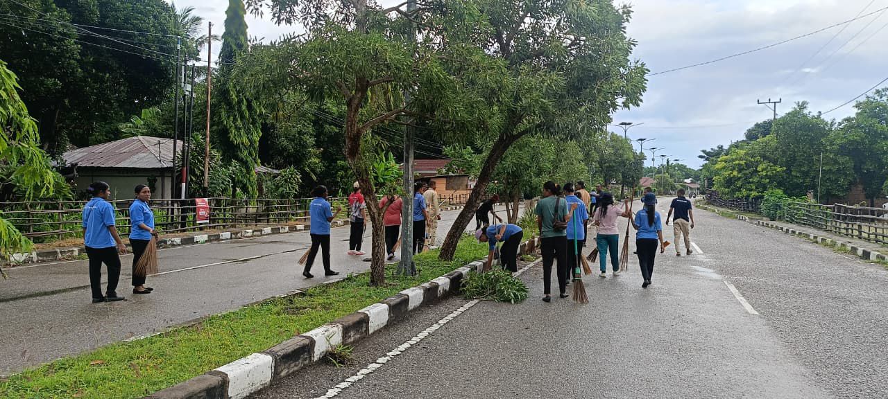 BNPP RI dan Stakeholder Gelar Kurve di PLBN Wini, Tegaskan Komitmen Jaga Kebersihan dan Ketertiban Perbatasan