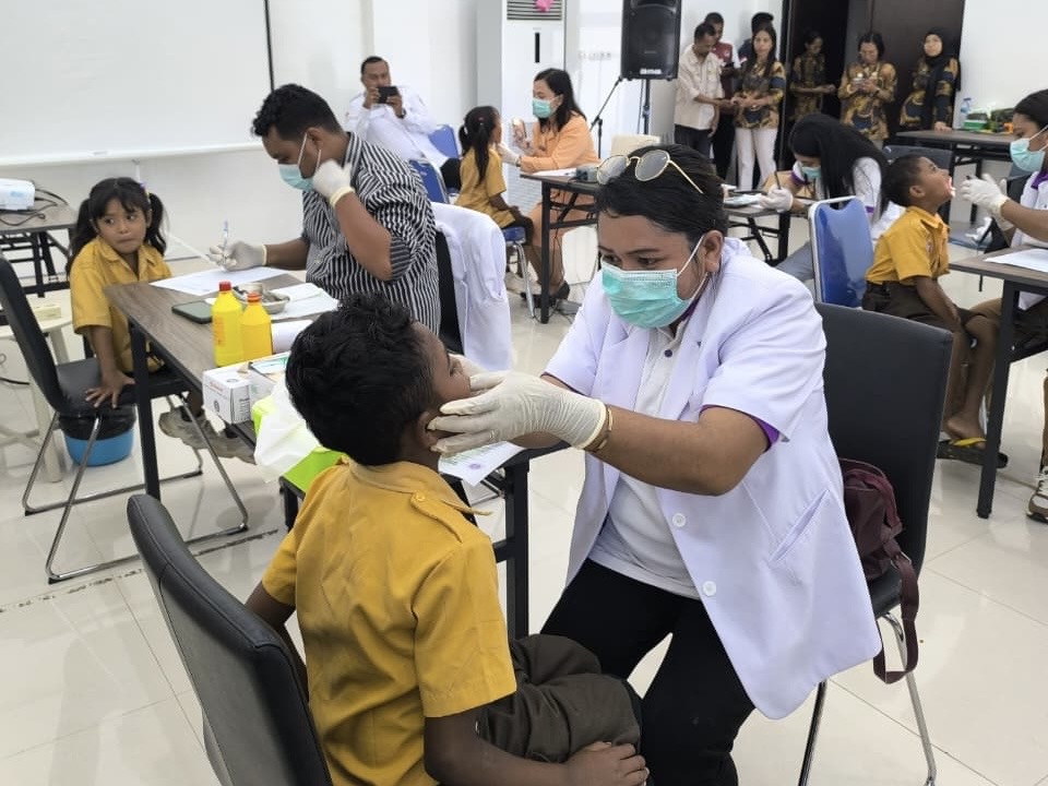 DWP PLBN Motamasin Gandeng PDGI NTT, Gelar Bakti Sosial Kesehatan Gigi Anak Perbatasan