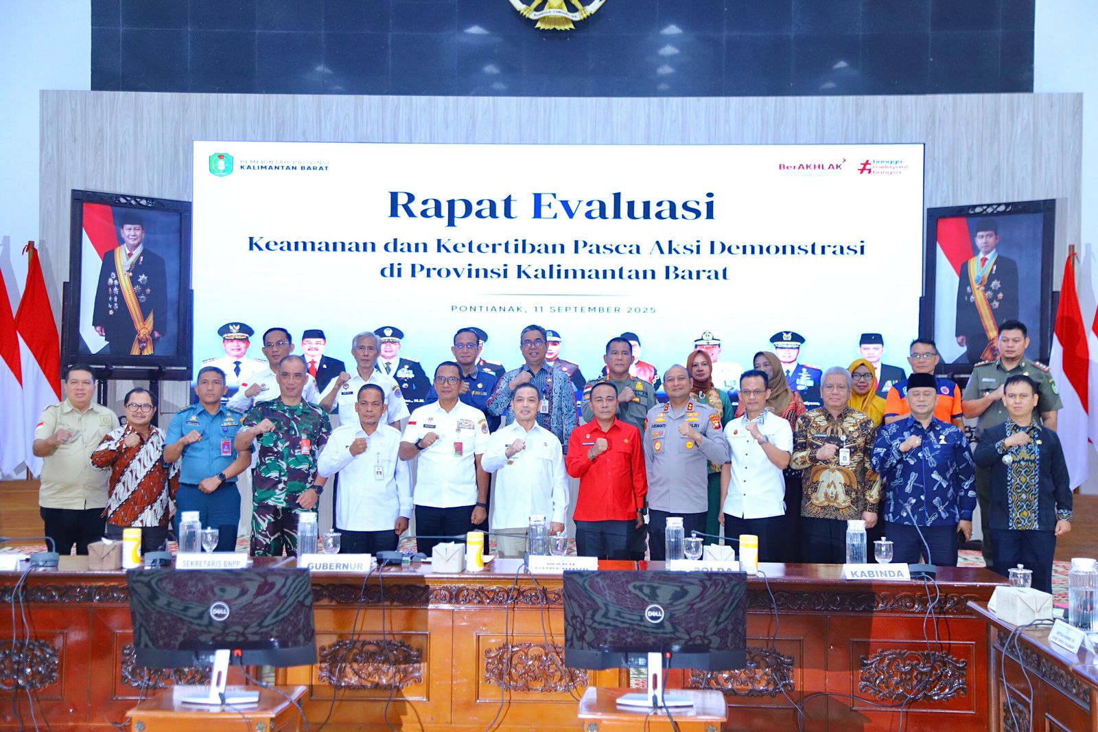 Evaluasi Pasca Demonstrasi, BNPP RI dan Pemprov Kalbar Sepakati Langkah Strategis Jaga Kondusifitas