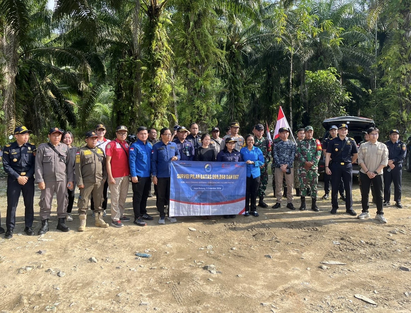 Perkuat Pengawasan Wilayah Perbatasan Negara, PLBN Jagoi Babang Gelar Survei Pilar Batas RI-Malaysia