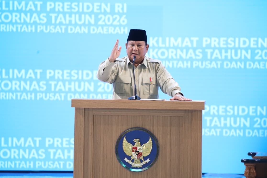 Pertemukan Seluruh Unsur Pemerintahan, Presiden Prabowo Apresiasi Rakornas Pusat–Daerah 2026