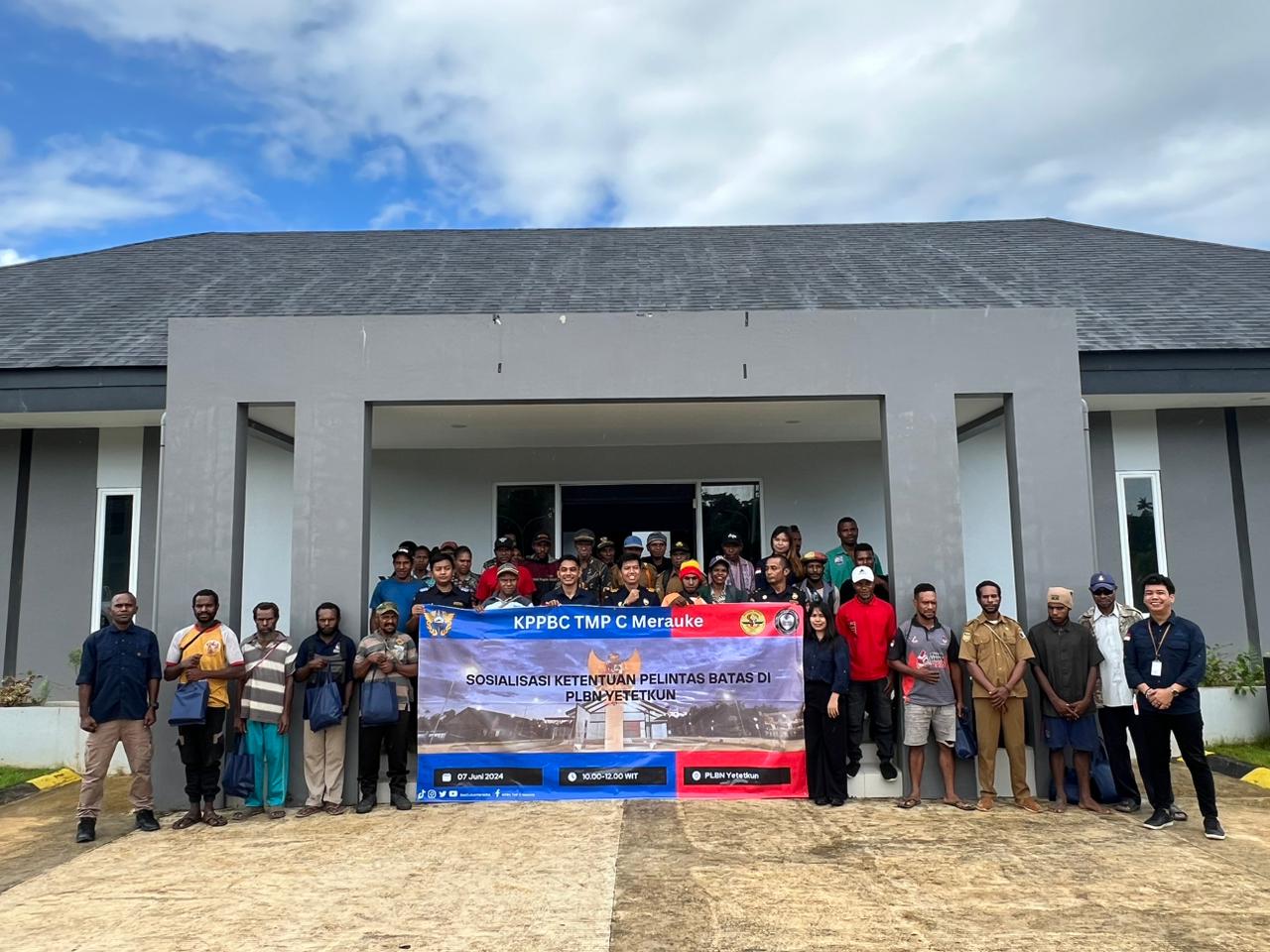 Optimalkan Prosedur Barang Bawaan Pelintas Batas, PLBN Yetetkun Gandeng Bea Cukai Sosialisasikan KILB