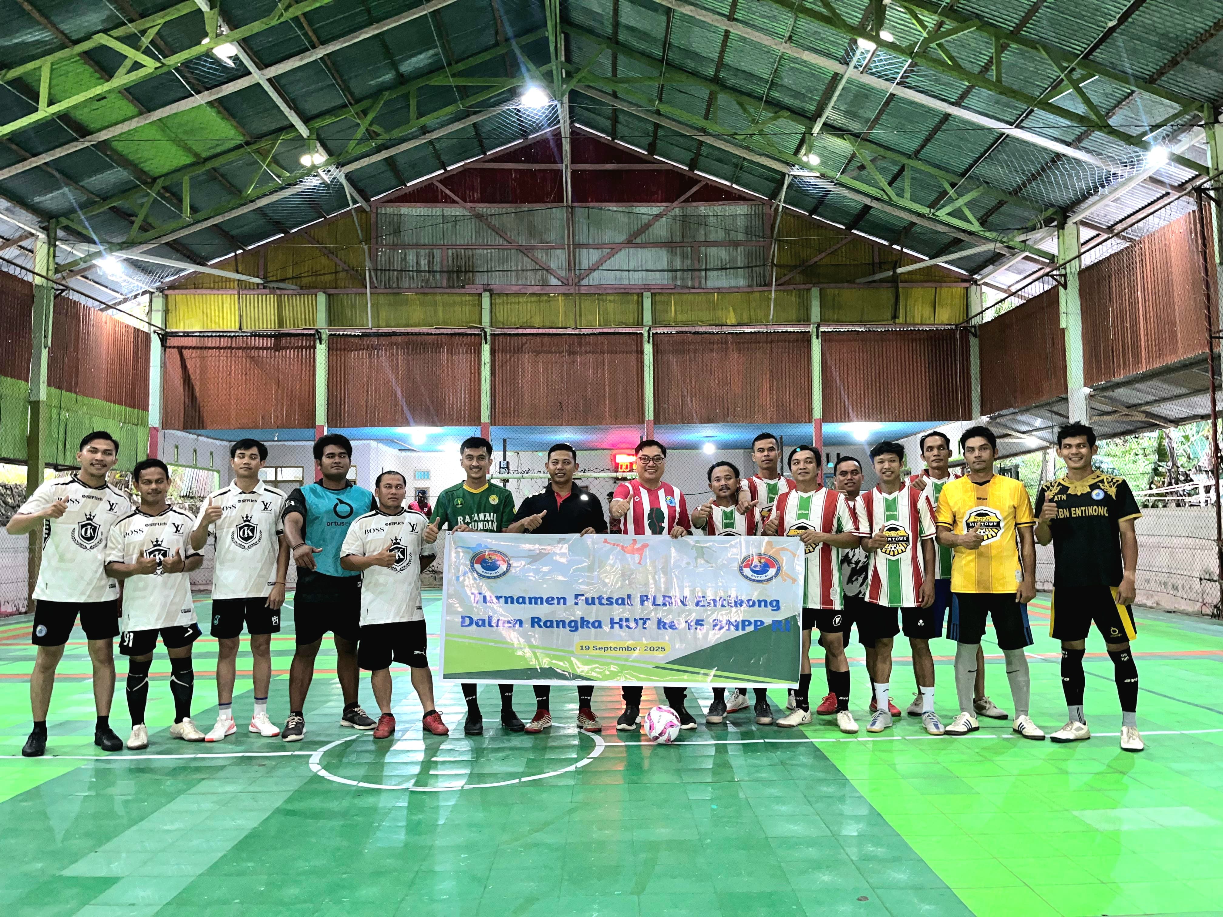 PLBN Entikong Gelar FUN Futsal Antardivisi Internal Semarakkan HUT BNPP