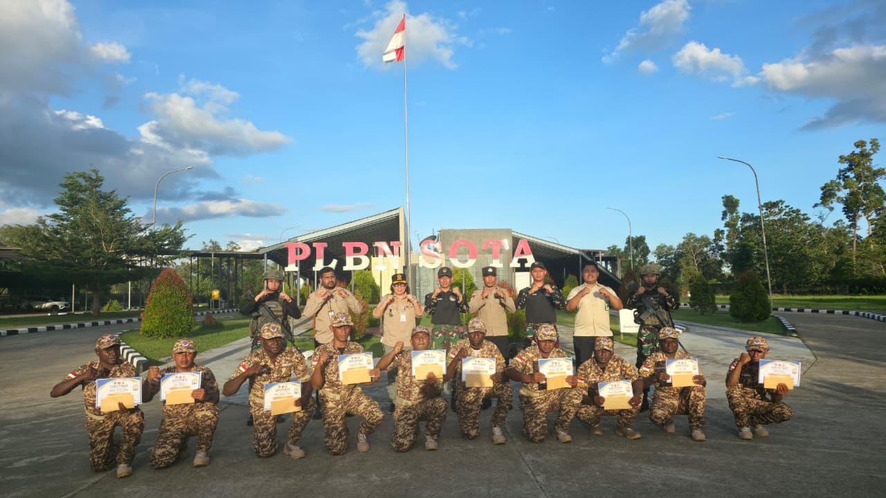 PLBN Sota Gelar Pelatihan Bela Negara 2026, Perkuat Profesionalisme Satuan Pengamanan Kawasan Perbatasan