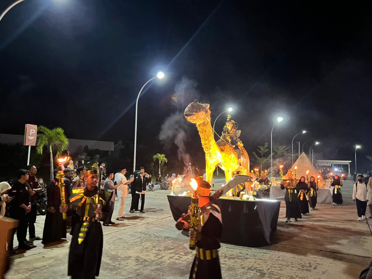 PLBN Sebatik Gelar Pawai Obor Nuzulul Quran, Satukan Persaudaraan dan Toleransi di Kawasan Perbatasan