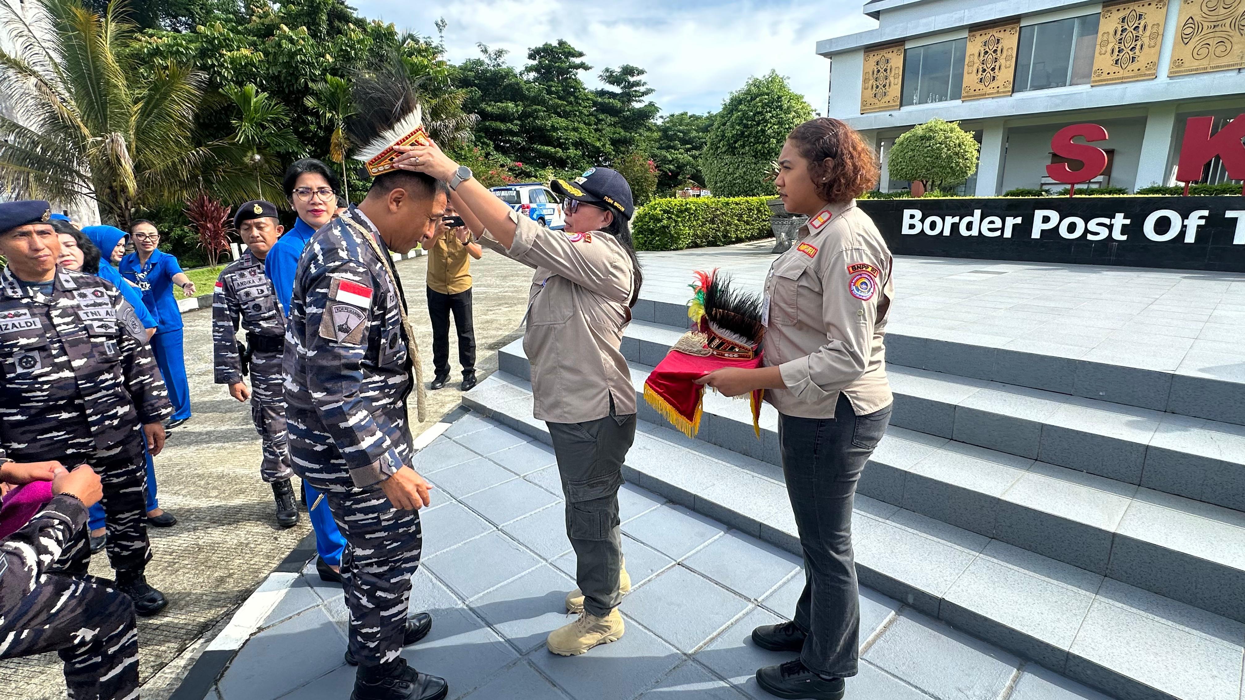 Perkuat Sinergi di Perbatasan, PLBN Skouw Terima Kunjungan Danlantamal X Jayapura