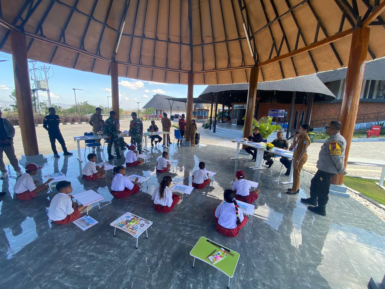 Anak-anak Perbatasan Negara di Napan Turut 'Warnai' HUT BNPP