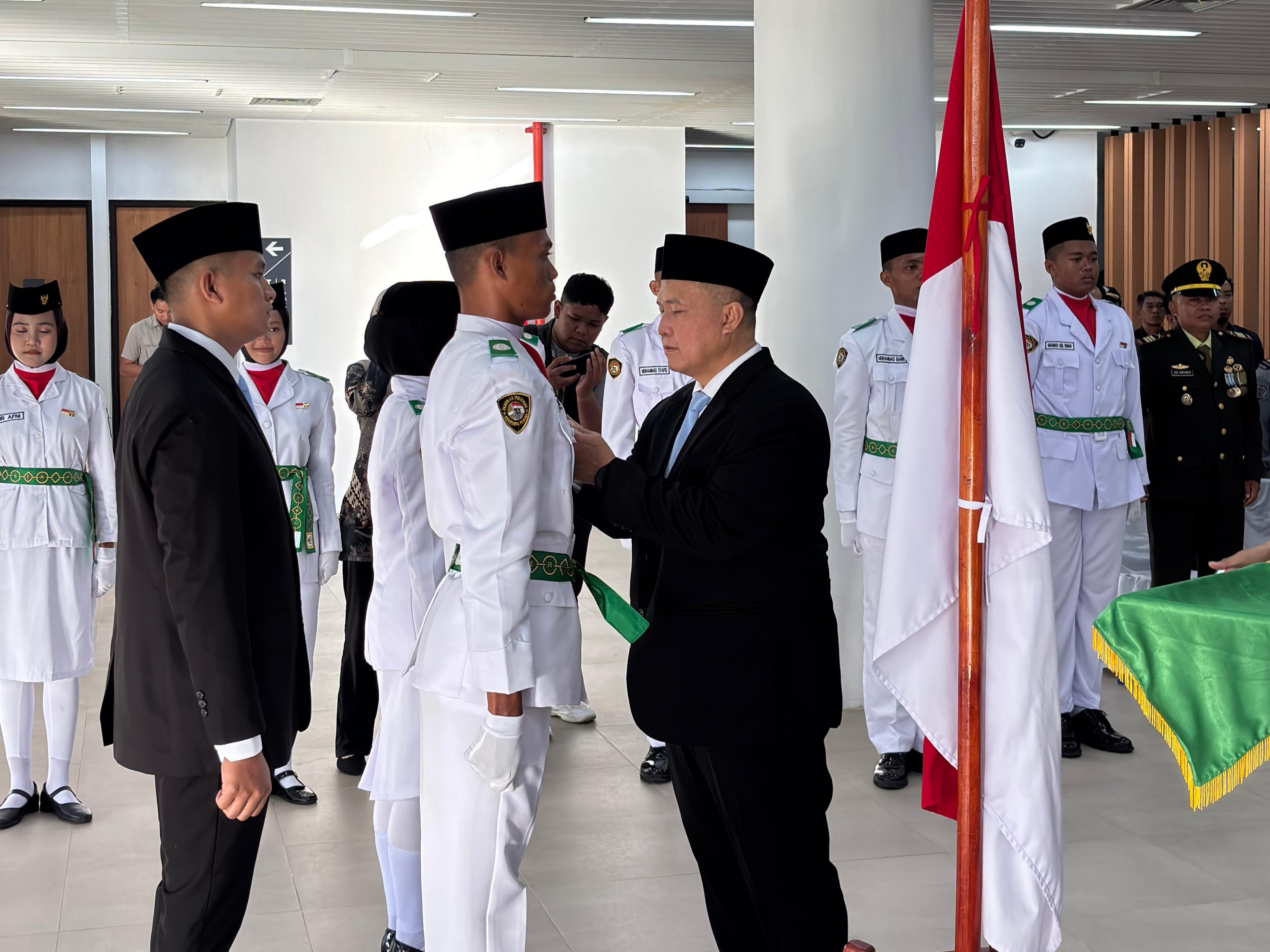 Paskibra PLBN Sebatik Resmi Dikukuhkan, Semangat Kemerdekaan Bergema di Perbatasan Negara
