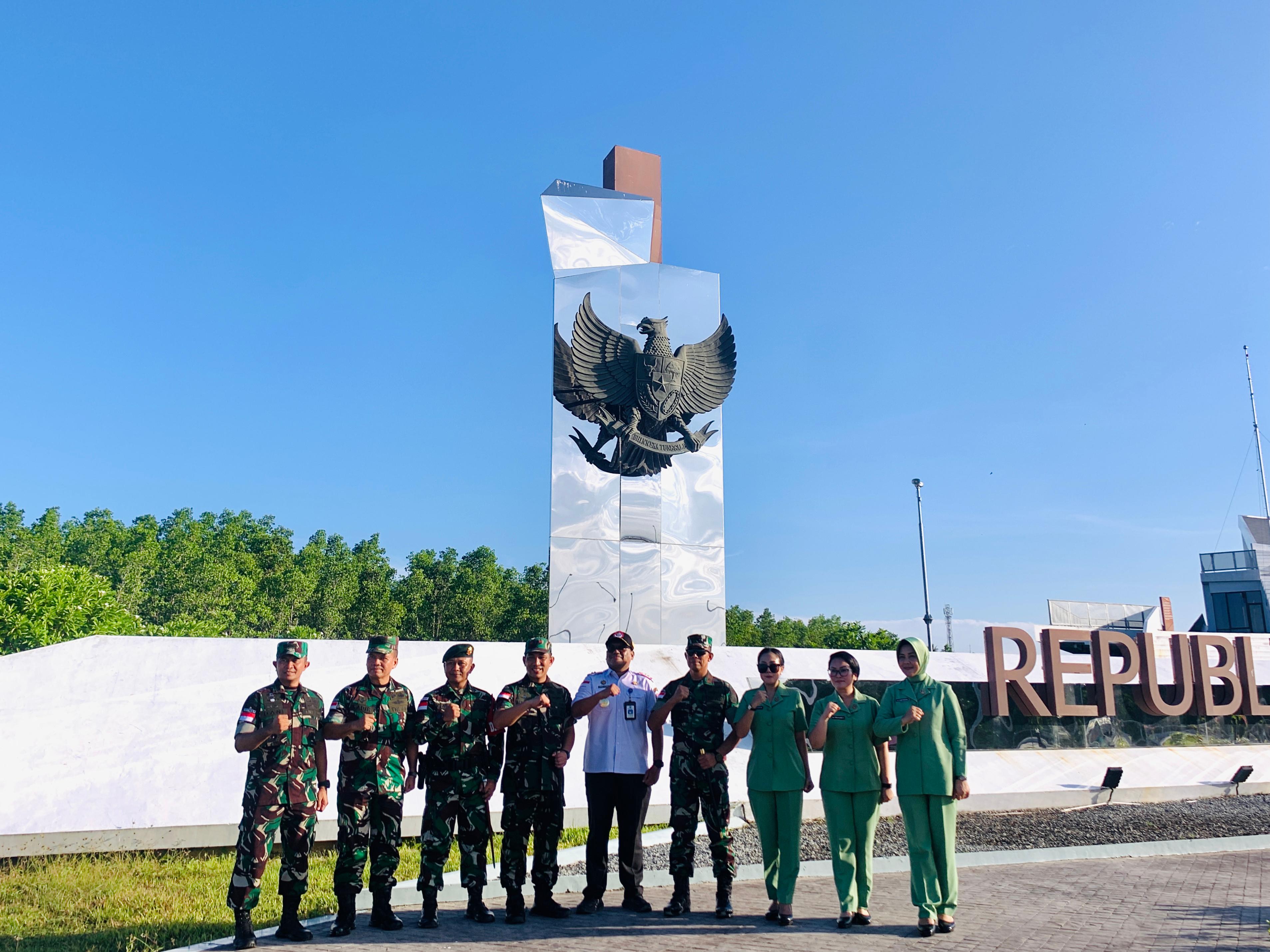 PLBN Sebatik Sambut Kunjungan Danrem 092/Maharajalila, Perkuat Sinergi dan Komitmen Pelestarian Lingkungan di Perbatasan