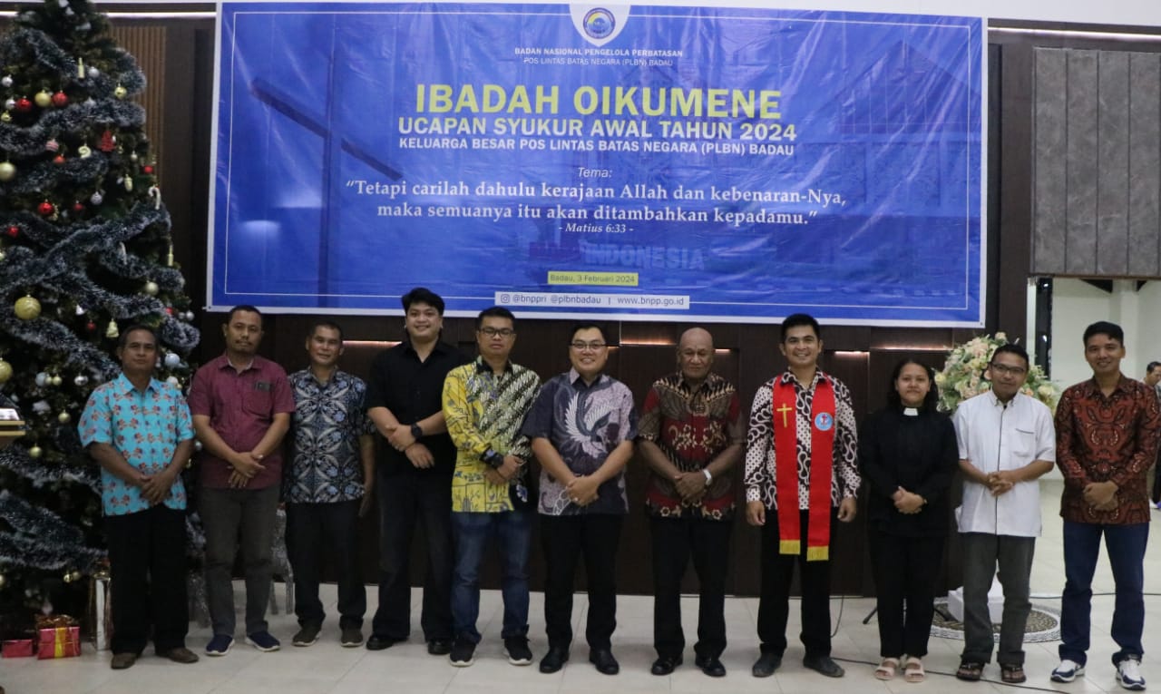 Jemaat PLBN Badau Gelar Ibadah Syukur Awal Tahun, Momentum Kebersamaan dan Semangat Baru Layani Masyarakat