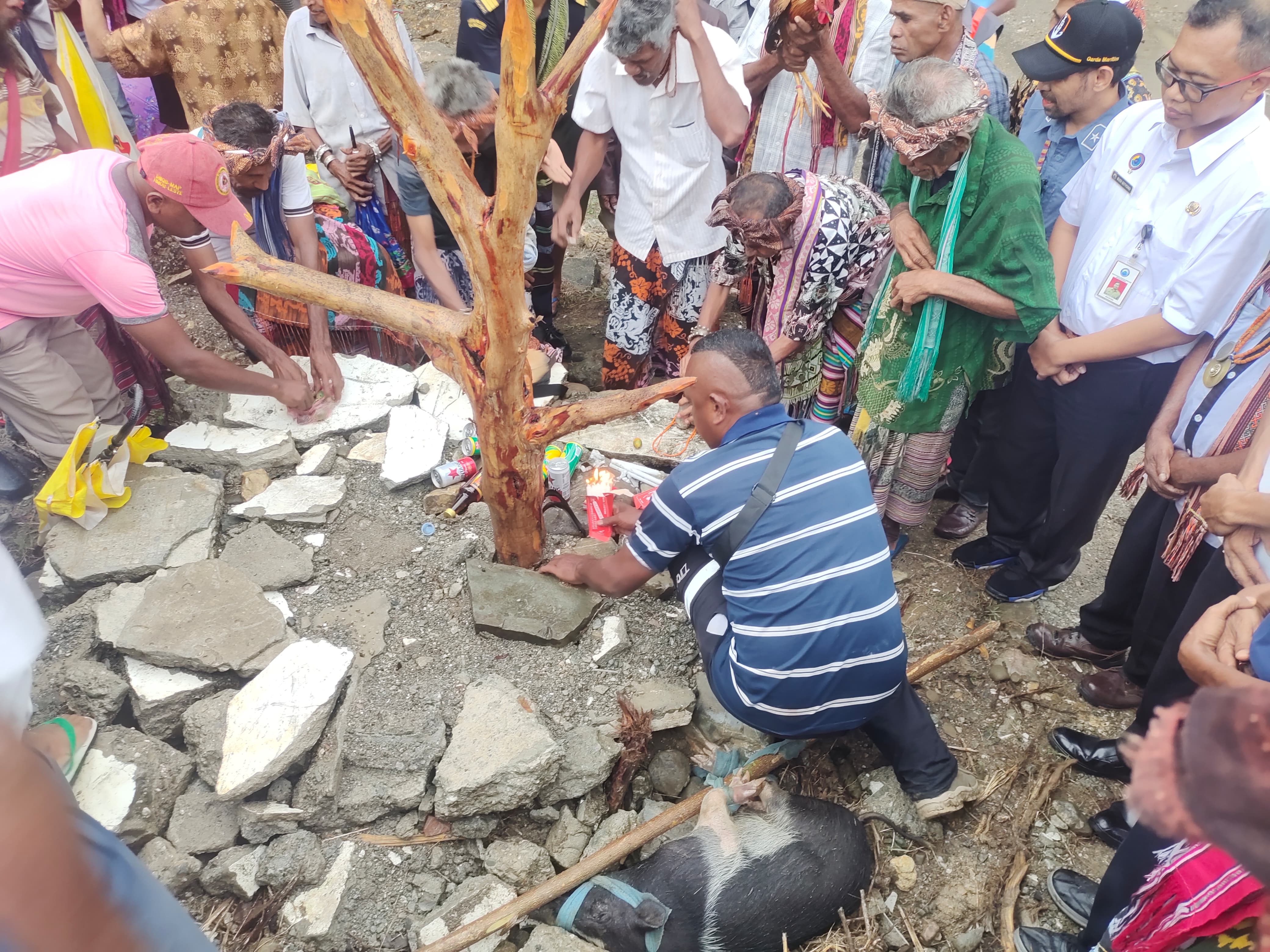 Ritual Adat Warnai Persiapan Pembukaan Perlintasan RI–Timor Leste di PLBN Napan
