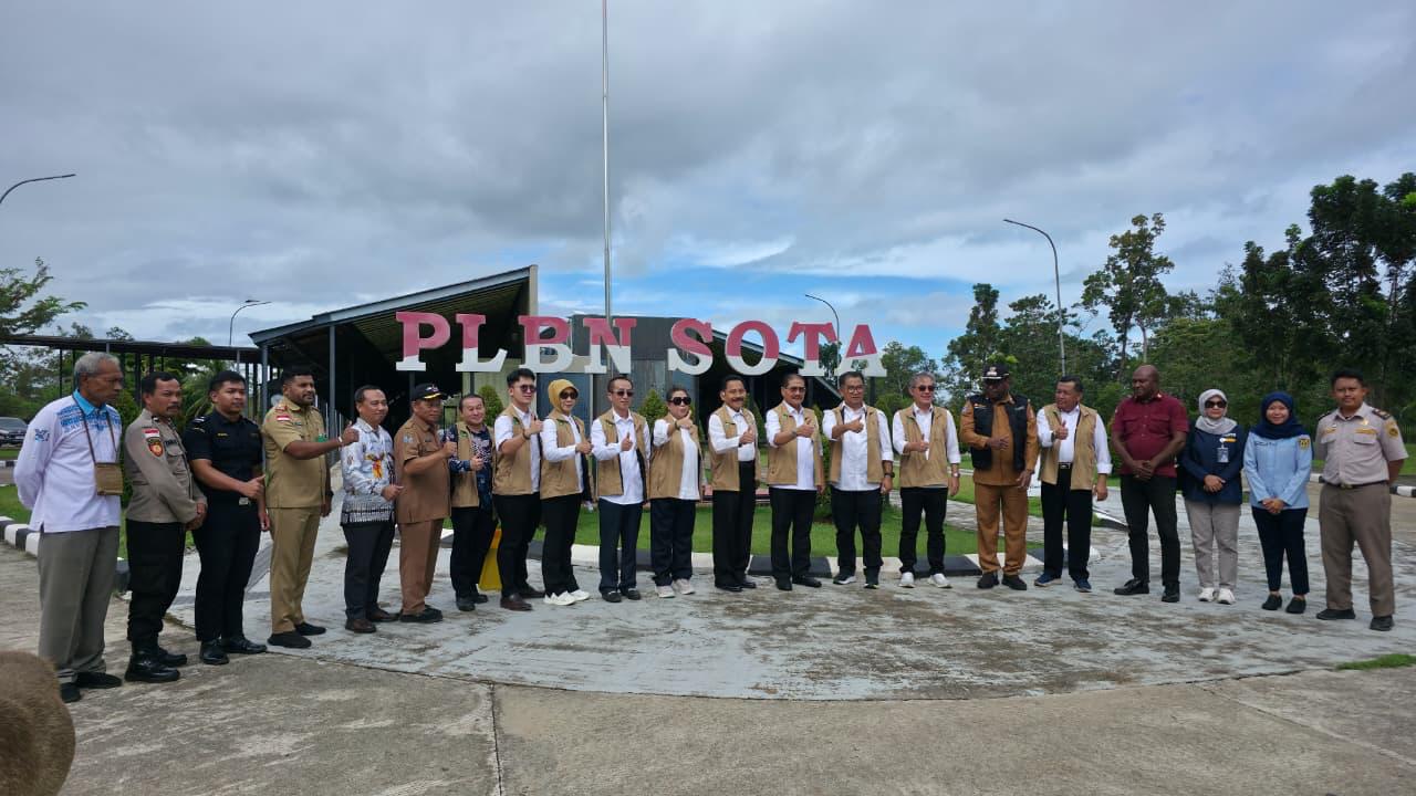 PLBN Sota Fasilitasi Kunjungan Ketua Umum YSPN, Tinjau Layanan Lintas Batas RI–PNG
