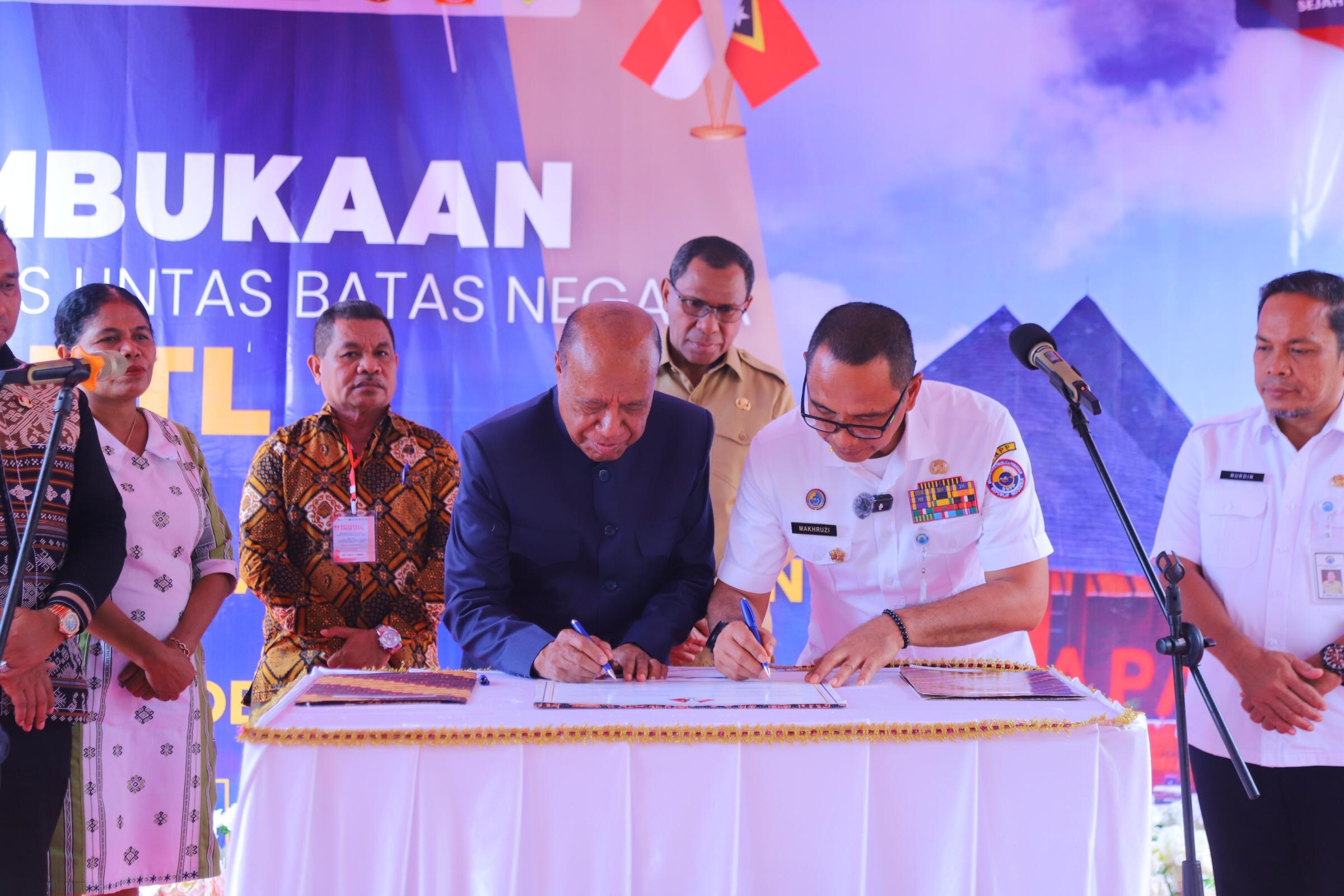 Sekretaris BNPP RI Resmikan Operasional PLBN Napan, Lepas Perlintasan ke Timor Leste