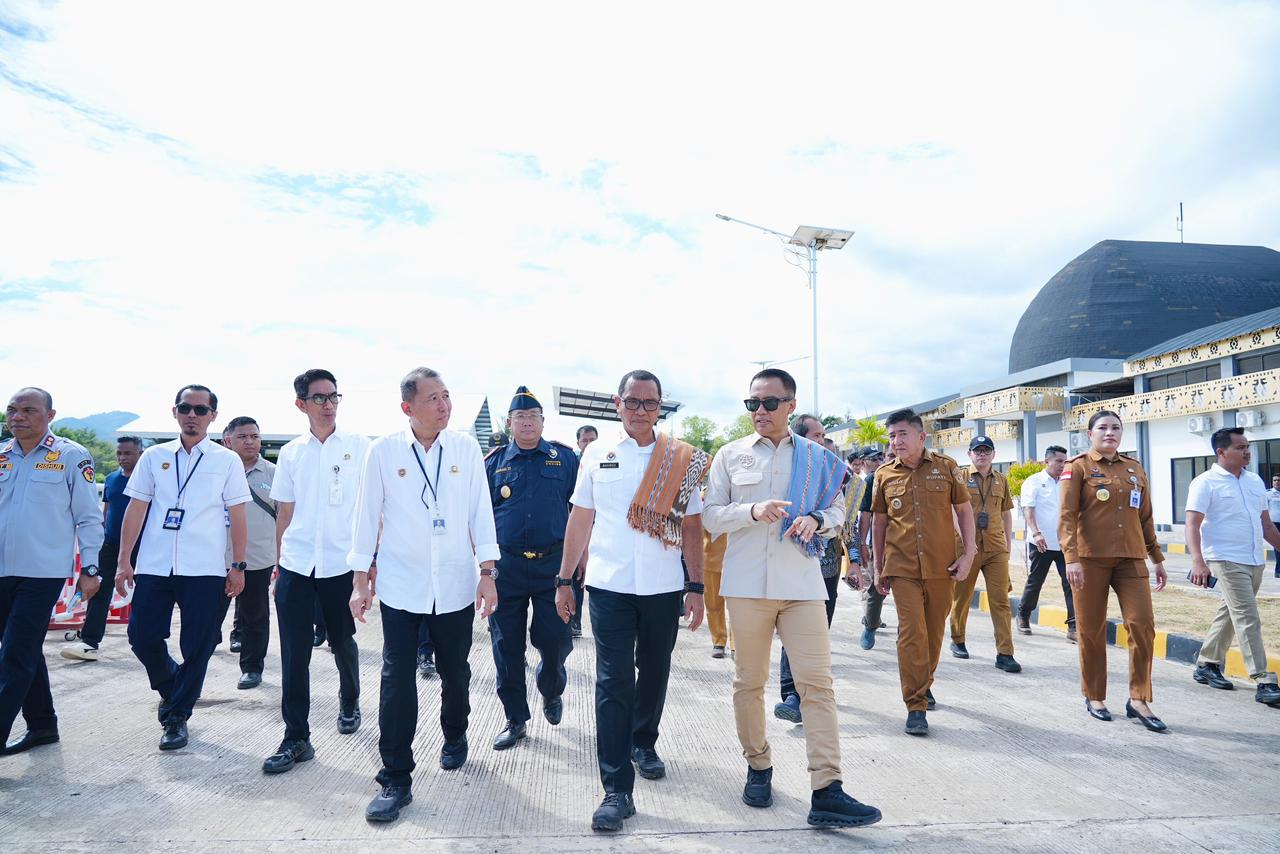 BNPP RI Tinjau Kesiapan Operasional Terminal Barang Internasional di PLBN Motaain
