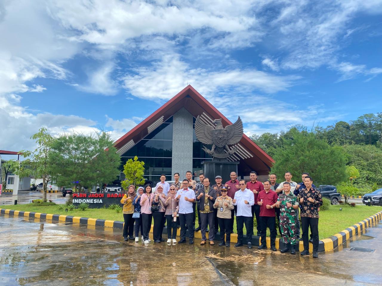 PLBN Jagoi Babang Terima Kunjungan Lintas Instansi untuk Monitoring Pelayanan Lintas Batas