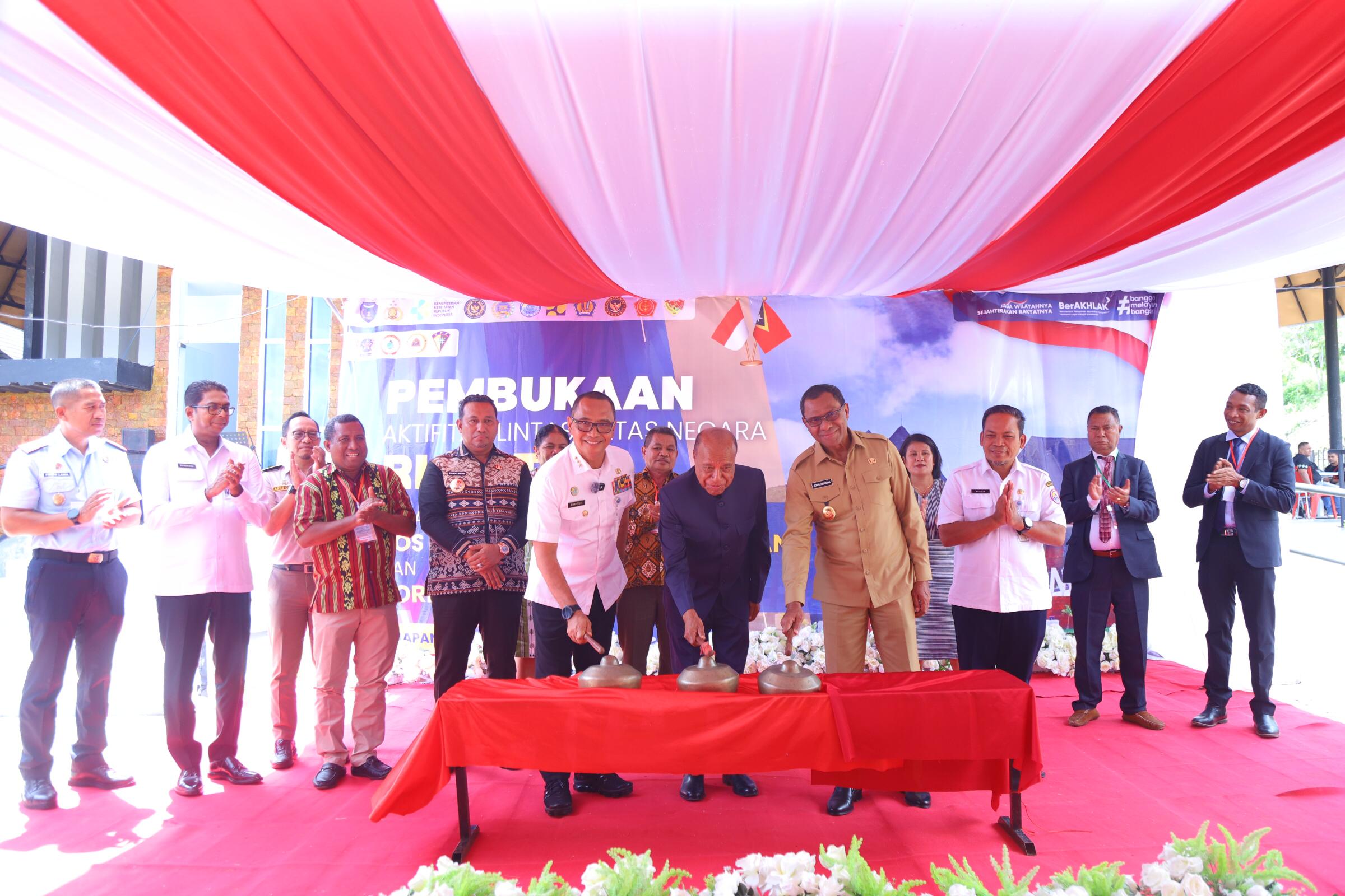 Resmikan Jalur Perlintasan RI-RDTL, Sekretaris BNPP RI: Napan Harus Jadi Daerah yang Tumbuh