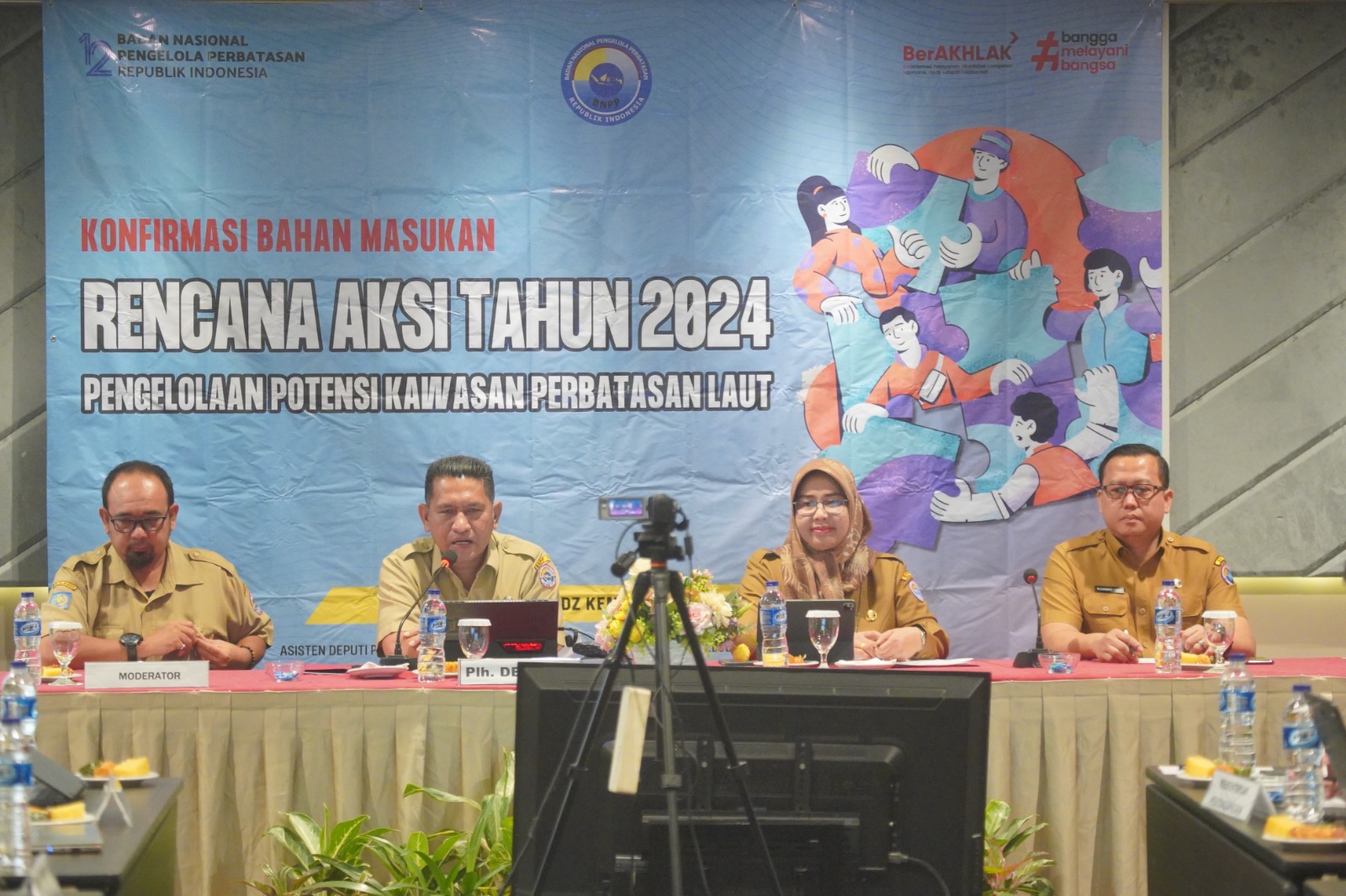 Sinergi BNPP dan K/L Susun Bahan Masukan Renaksi Tahun Anggaran 2024 Terkait Pengelolaan Potensi Kawasan Perbatasan Laut
