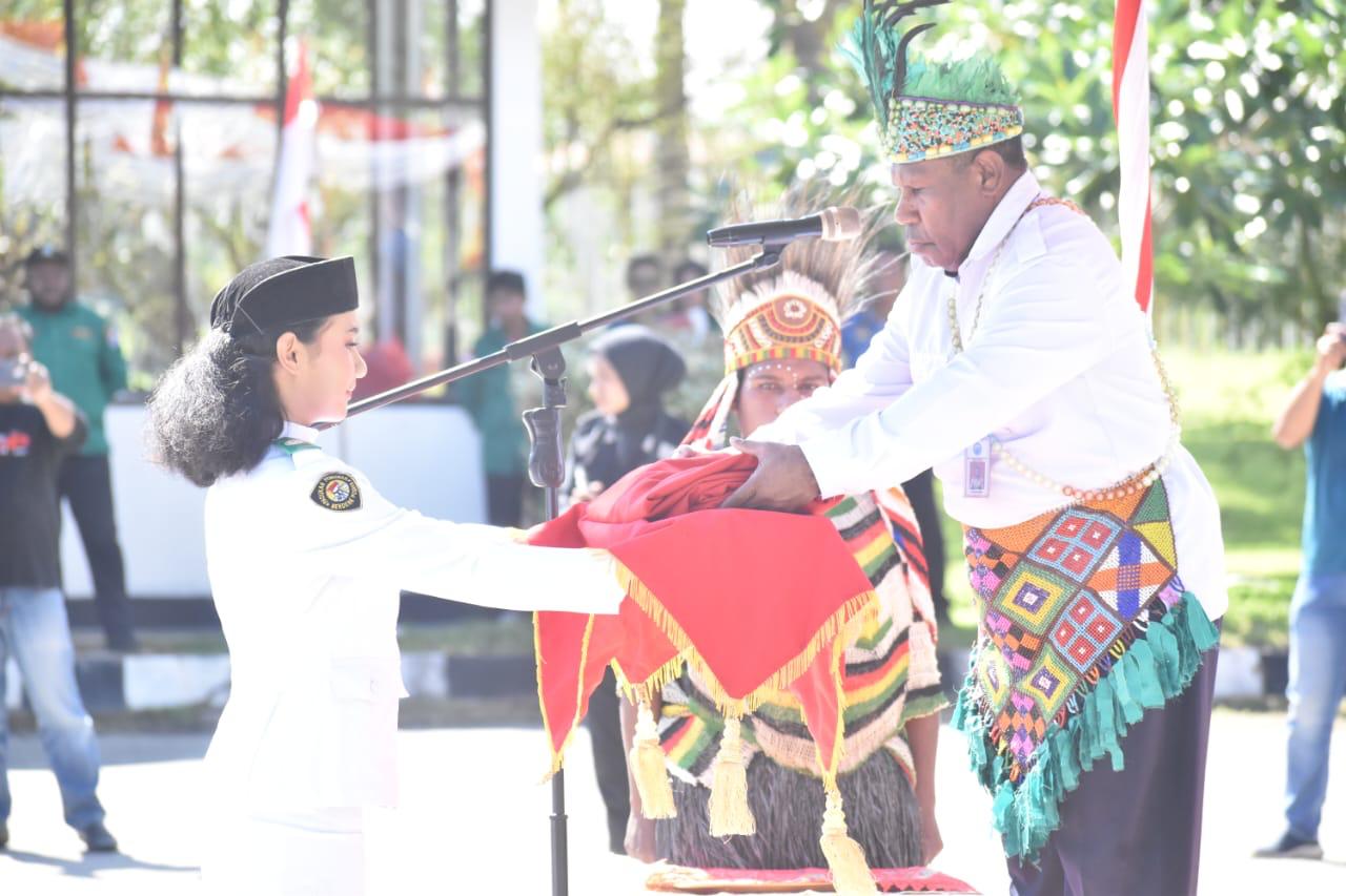 PLBN Skouw Gelar Upacara HUT ke-80 RI, BNPP Ajak Warga Perbatasan Jaga Kedaulatan